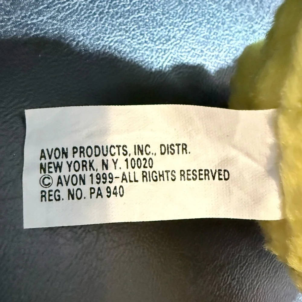 Vintage Avon Paddles the Duck Plush Keychain Full O' Beans millennium collection